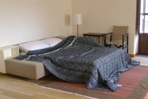 Sofa turned into bed